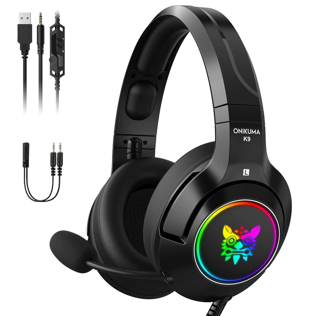 Onikuma K9 Black Professional Gaming Headset | Rimedia