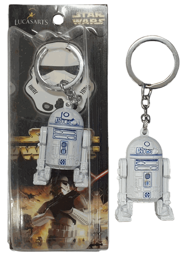 Star Wars White R2D2 Keychain