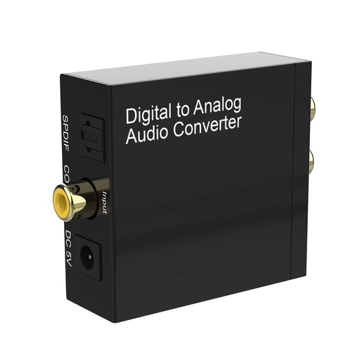 Audio Converter Digital (Optical) to Analog (R+L)