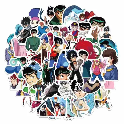 [20490500241] Yuyu Hakusho Stickers Set of 50pcs