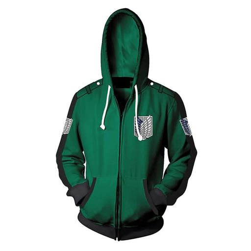 Attack On Titan Survey Corps Green Hoodie