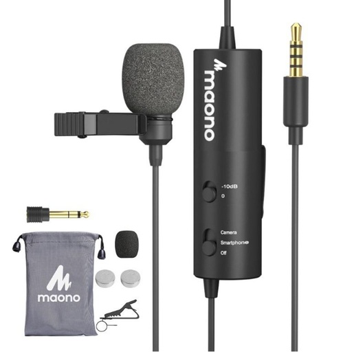 [RIM0001657] Maono Multipurpose Lavalier Microphone AU-102