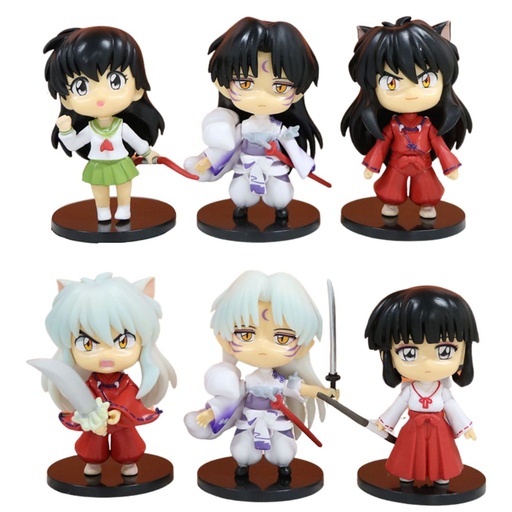 [9453] Inuyasha Set of 6 Figurines 9cm