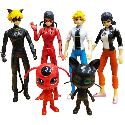 [5106] Miraculous Ladybug Figurine 5pcs Set