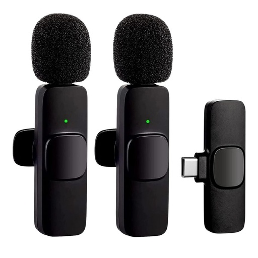 [8952] K9 Wireless Lavalier Microphone Type-C With Lightning convertor