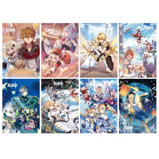 [RIM0000962] Genshin Impact V1 Poster 8 PCS A3 Size POP-3592