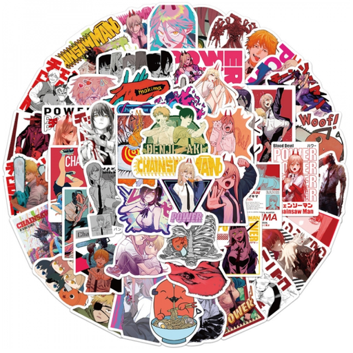 [RIM0000376] Chainsaw Man Stickers 51pcs Set