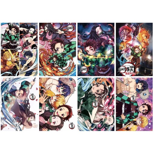 Demon Slayer V2 Poster 8 PCS A3 Size POP-3619