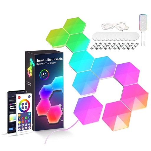 Hexagon Smart Gaming Light 10pcs LXQG01