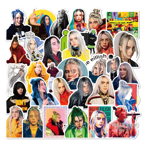 [RIM0000249] Billie Eilish Stickers Set Of 50pcs