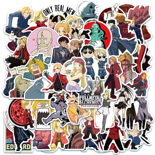 [RIM0000916] Fullmetal Alchemist Stickers Set Of 50pcs
