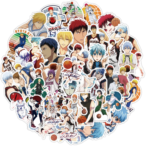 [RIM0001441] Kuroko No Basket Stickers Set Of 50pcs
