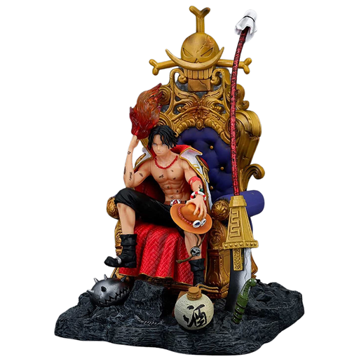 One Piece Portgas D. Ace Throne GK Figure 35cm
