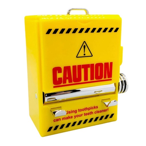 Toothpick Dispenser Caution