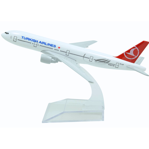 [RIM0003946] Turkish Airlines B777-300 Aircraft Model 16cm