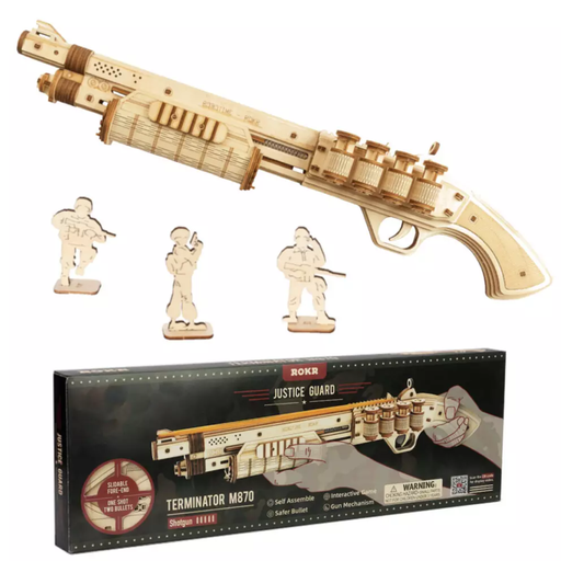 Robotime ROKR Justice Guard Terminator M870 3D Wooden Puzzle 172pcs