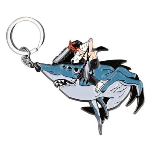 [RIM0000590] Denji And Beam Metal Keychain