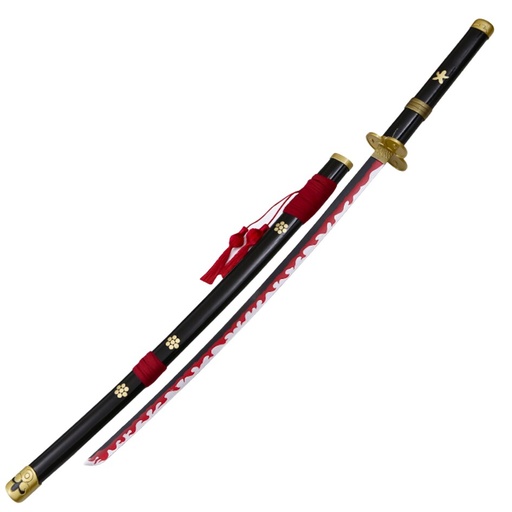 [RIM0002378] One Piece Metal Katana Roronoa Zoro Black Enma
