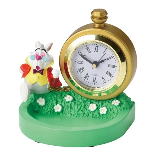 Alice In Wonderland White Rabbit Clock Figure HLX887