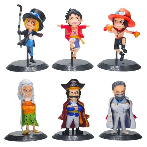 [RIM0002427] One Piece Set Of 6 Figures 11-13cm