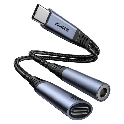 JOYROOM 60W 2 in 1 Audio Adapter USB-C To 3.5mm+C SY-C02
