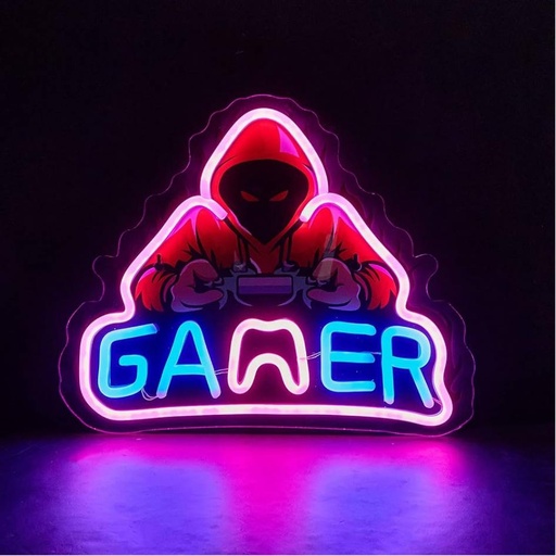 [RIM0000942] Gamer Neon Sign 33cm