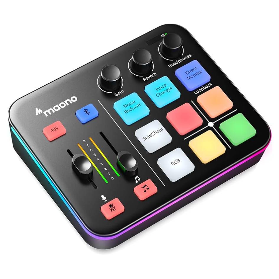 Maono Caster G1 NEO Audio Mixer for Game Streamer | Rimedia