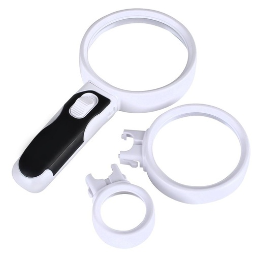 [RIM0000007] 2 LED Main Lens Interchangeable Type Magnifier