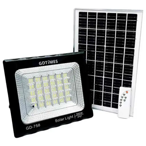 [GD-758 (L4-A22)] GDTimes Solar Flood Lights 300W GD-758
