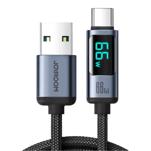 [RIM0001258] JOYROOM 66W Digital Display Fast Charging Data Cable USB to Type-C S-AC066A16
