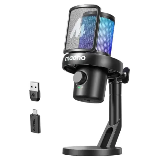 [RIM0001681] Maono Wireless Condenser Microphone DM40 Pro