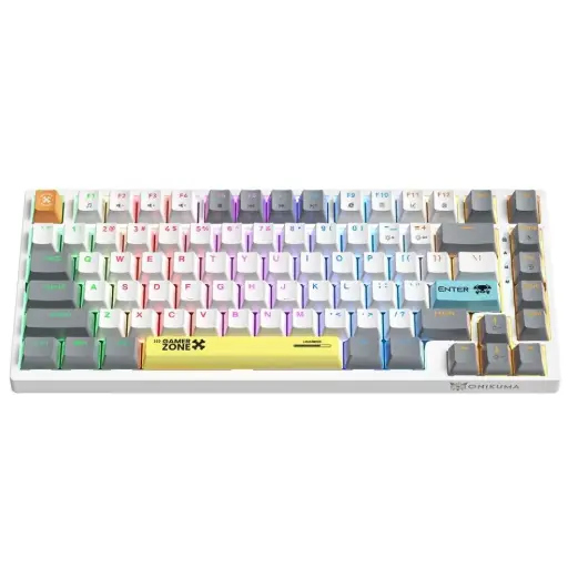 [6972470563740] Onikuma 82-Key Mechanical Keyboard G58 (White) (Tea Switch)